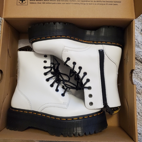 Dr. Martens Shoes - White Dr Marten JADON boots